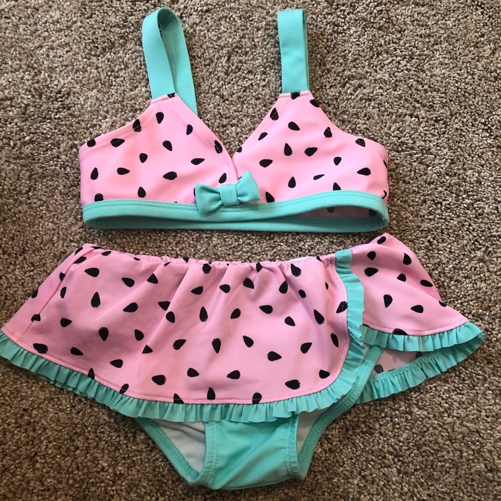 Toddler girls watermelon bathing suit